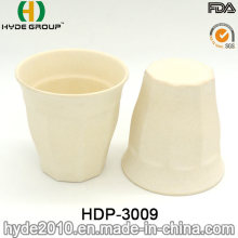 Taza de fibra de bambú respetuosa del medio ambiente natural (HDP-3009)